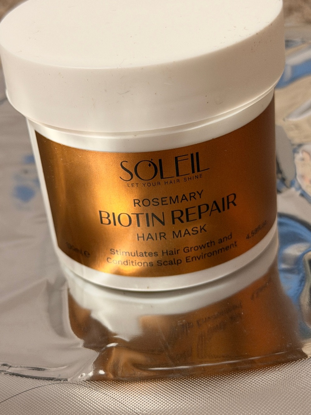 SOLEIL Rosemary Biotin Repair Hair Mask โ Gold Nourishing Treatment